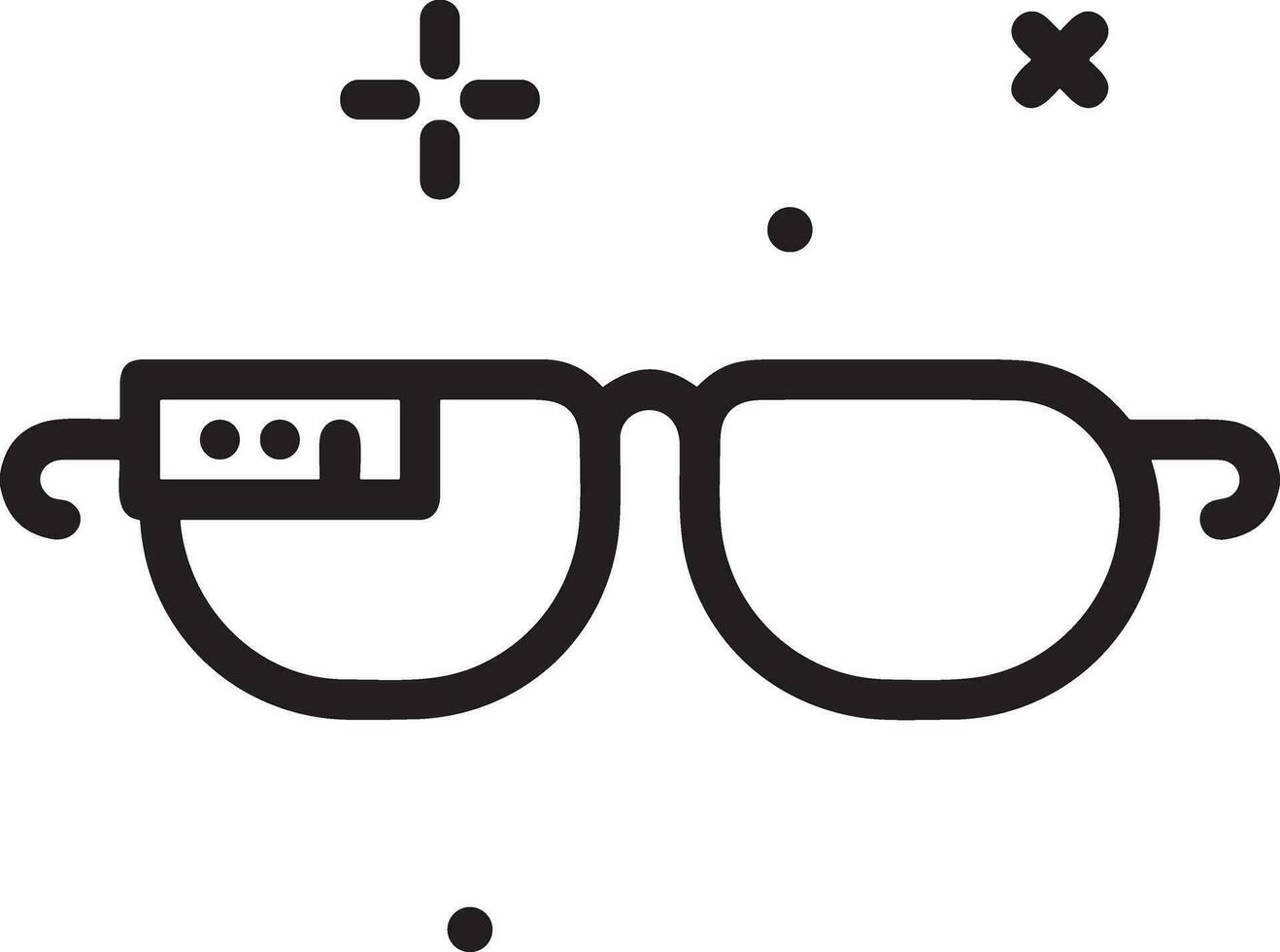 Brille optisch Symbol Symbol Bild Vektor. Illustration von Sonnenbrille Schutz Sehvermögen Grafik Design Bild vektor