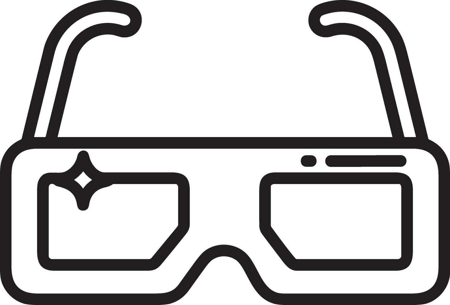 Brille optisch Symbol Symbol Bild Vektor. Illustration von Sonnenbrille Schutz Sehvermögen Grafik Design Bild vektor