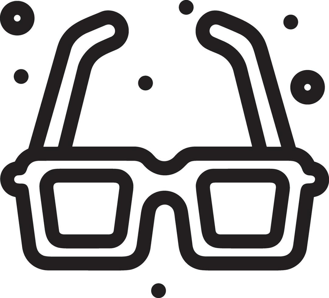 Brille optisch Symbol Symbol Bild Vektor. Illustration von Sonnenbrille Schutz Sehvermögen Grafik Design Bild vektor