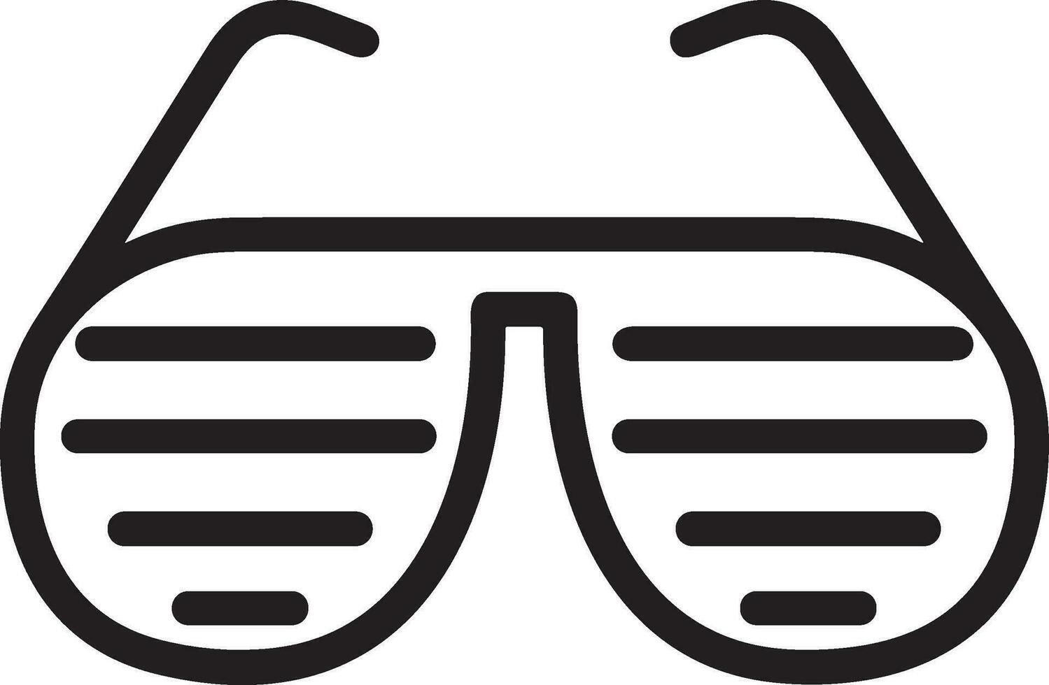 Brille optisch Symbol Symbol Bild Vektor. Illustration von Sonnenbrille Schutz Sehvermögen Grafik Design Bild vektor