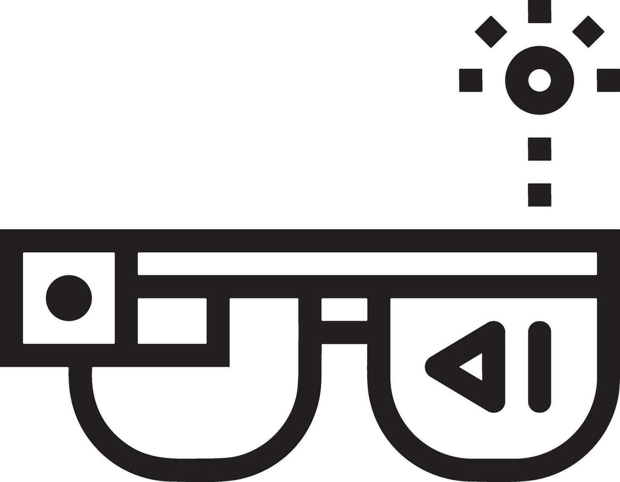 Brille optisch Symbol Symbol Bild Vektor. Illustration von Sonnenbrille Schutz Sehvermögen Grafik Design Bild vektor