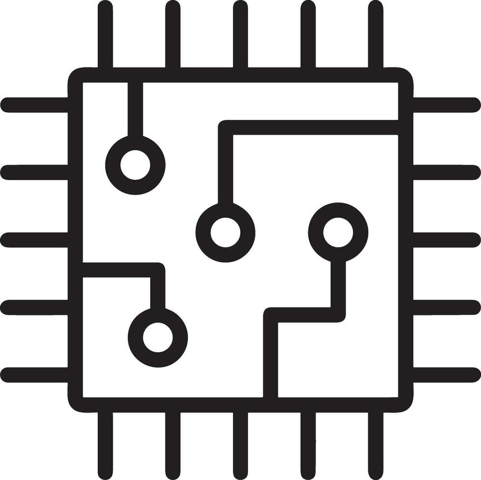 artificiell intelligens ikon symbol vektor bild. illustration av de hjärna robot inlärning mänsklig smart algoritm design bild.