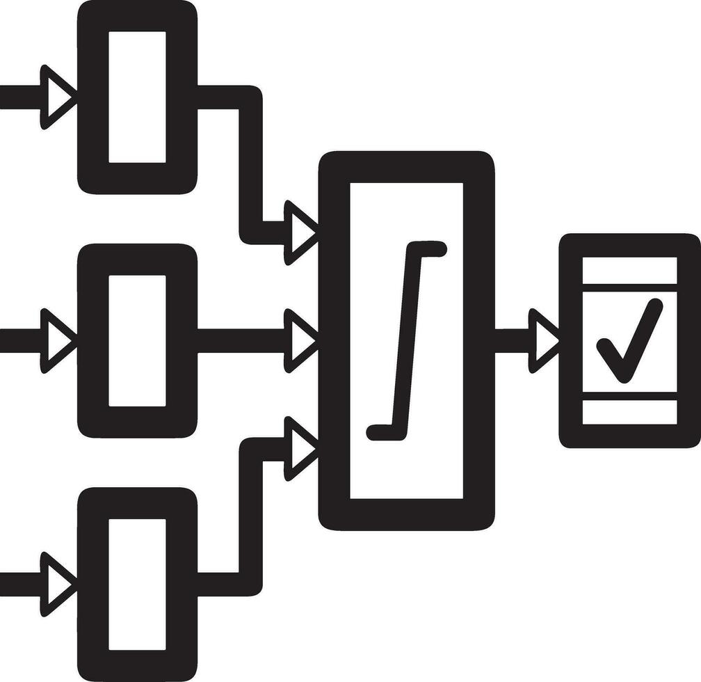 artificiell intelligens ikon symbol vektor bild. illustration av de hjärna robot inlärning mänsklig smart algoritm design bild.