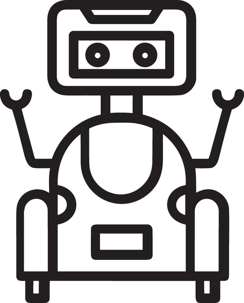 künstlich Intelligenz Symbol Symbol Vektor Bild. Illustration von das Gehirn Roboter Lernen Mensch Clever Algorithmus Design Bild.