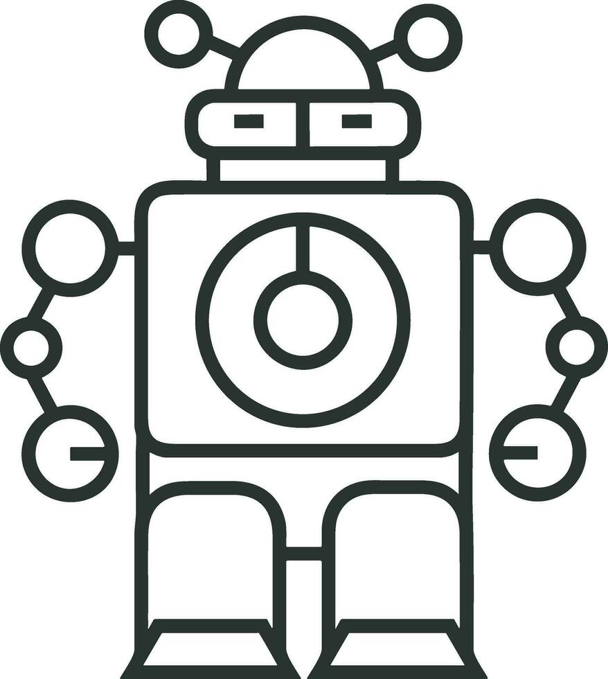 artificiell intelligens ikon symbol vektor bild. illustration av de hjärna robot inlärning mänsklig smart algoritm design bild.