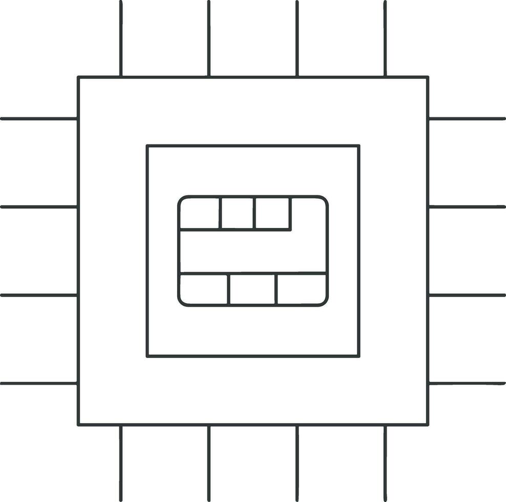 artificiell intelligens ikon symbol vektor bild. illustration av de hjärna robot inlärning mänsklig smart algoritm design bild.