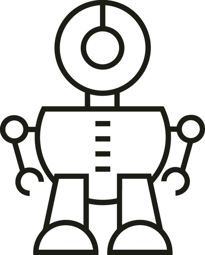 künstlich Intelligenz Symbol Symbol Vektor Bild. Illustration von das Gehirn Roboter Lernen Mensch Clever Algorithmus Design Bild.