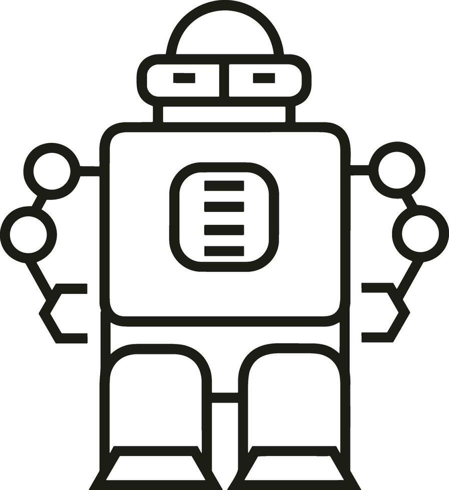 artificiell intelligens ikon symbol vektor bild. illustration av de hjärna robot inlärning mänsklig smart algoritm design bild.