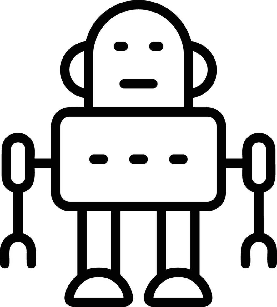 künstlich Intelligenz Symbol Symbol Vektor Bild. Illustration von das Gehirn Roboter Lernen Mensch Clever Algorithmus Design Bild.