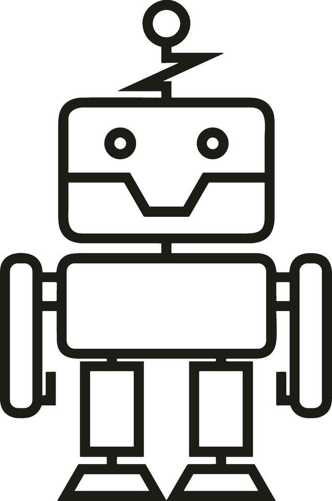 artificiell intelligens ikon symbol vektor bild. illustration av de hjärna robot inlärning mänsklig smart algoritm design bild.