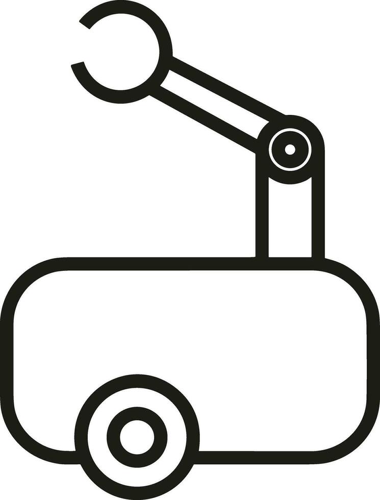 artificiell intelligens ikon symbol vektor bild. illustration av de hjärna robot inlärning mänsklig smart algoritm design bild.