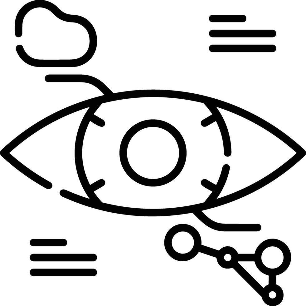 künstlich Intelligenz Symbol Symbol Vektor Bild. Illustration von das Gehirn Roboter Lernen Mensch Clever Algorithmus Design Bild.