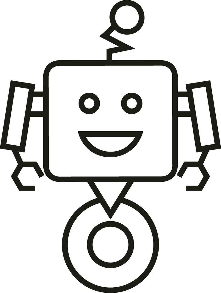 künstlich Intelligenz Symbol Symbol Vektor Bild. Illustration von das Gehirn Roboter Lernen Mensch Clever Algorithmus Design Bild.