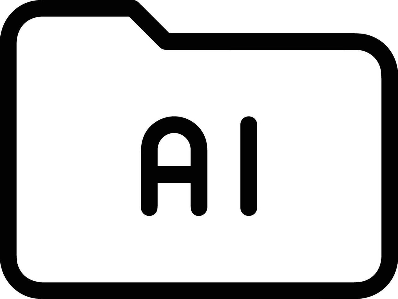 artificiell intelligens ikon symbol vektor bild. illustration av de hjärna robot inlärning mänsklig smart algoritm design bild.