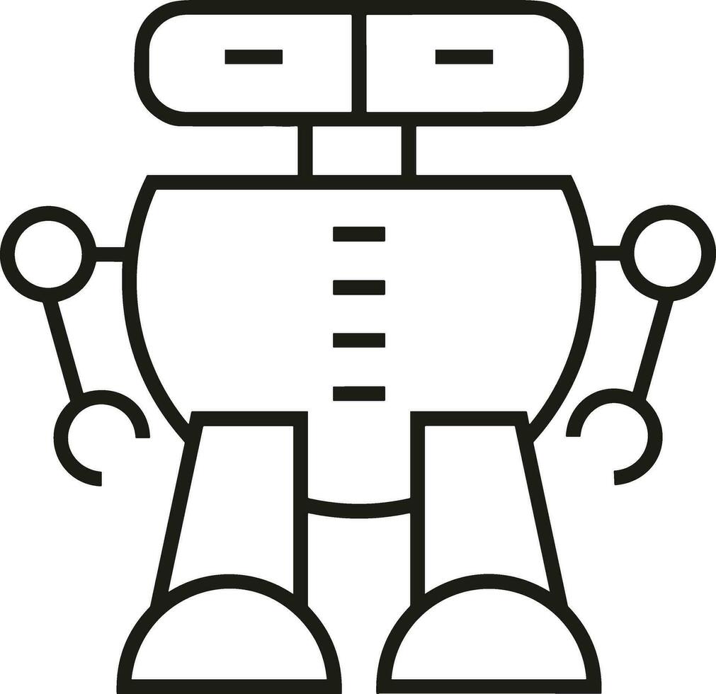 artificiell intelligens ikon symbol vektor bild. illustration av de hjärna robot inlärning mänsklig smart algoritm design bild.