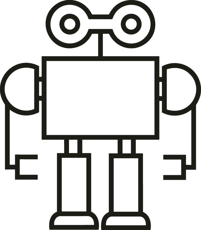 künstlich Intelligenz Symbol Symbol Vektor Bild. Illustration von das Gehirn Roboter Lernen Mensch Clever Algorithmus Design Bild.