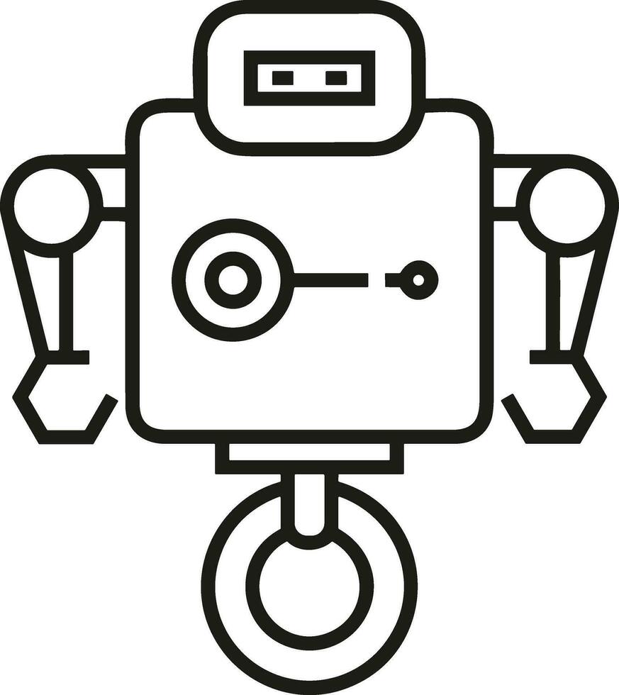 artificiell intelligens ikon symbol vektor bild. illustration av de hjärna robot inlärning mänsklig smart algoritm design bild.