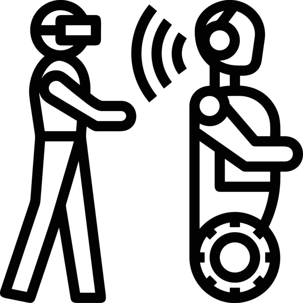 artificiell intelligens ikon symbol vektor bild. illustration av de hjärna robot inlärning mänsklig smart algoritm design bild.