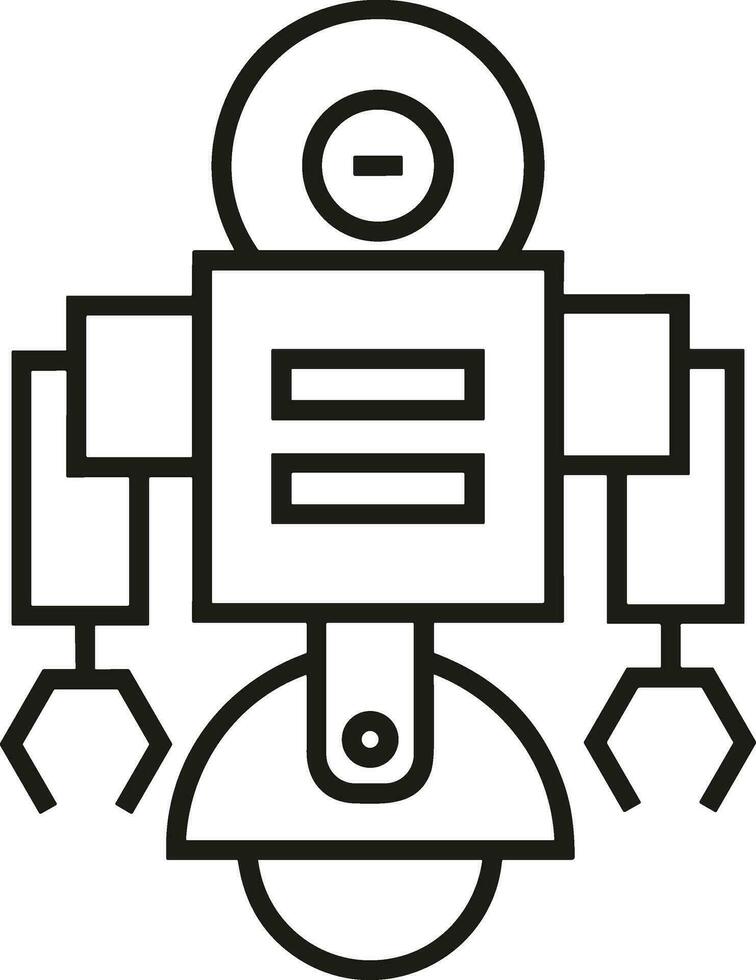 artificiell intelligens ikon symbol vektor bild. illustration av de hjärna robot inlärning mänsklig smart algoritm design bild.