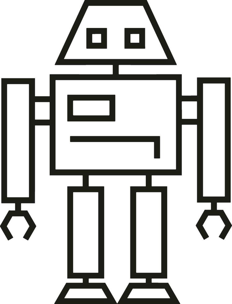 artificiell intelligens ikon symbol vektor bild. illustration av de hjärna robot inlärning mänsklig smart algoritm design bild.