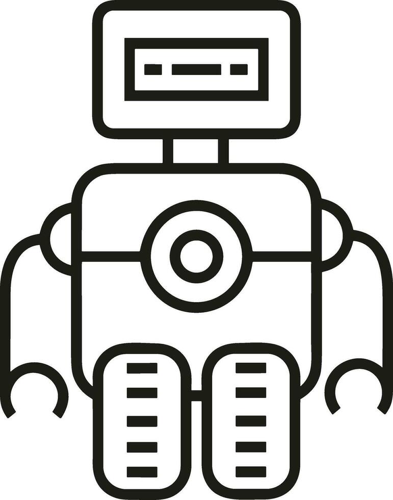 künstlich Intelligenz Symbol Symbol Vektor Bild. Illustration von das Gehirn Roboter Lernen Mensch Clever Algorithmus Design Bild.