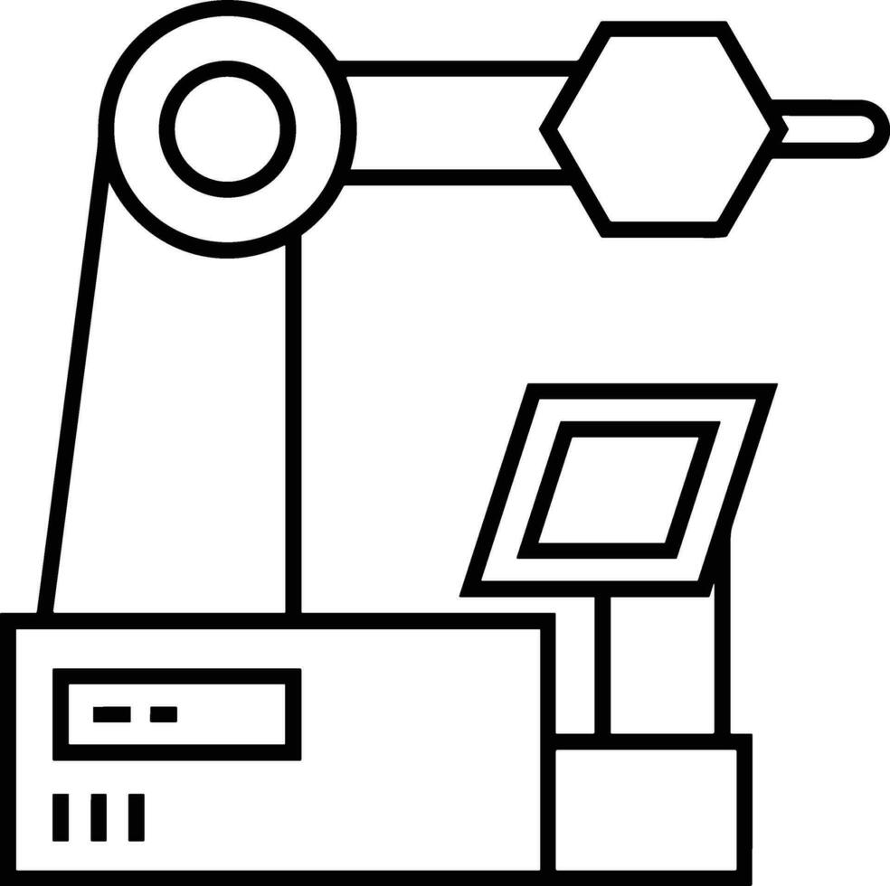 artificiell intelligens ikon symbol vektor bild. illustration av de hjärna robot inlärning mänsklig smart algoritm design bild.