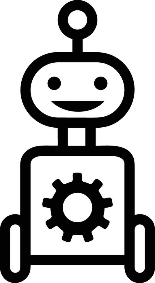 artificiell intelligens ikon symbol vektor bild. illustration av de hjärna robot inlärning mänsklig smart algoritm design bild.