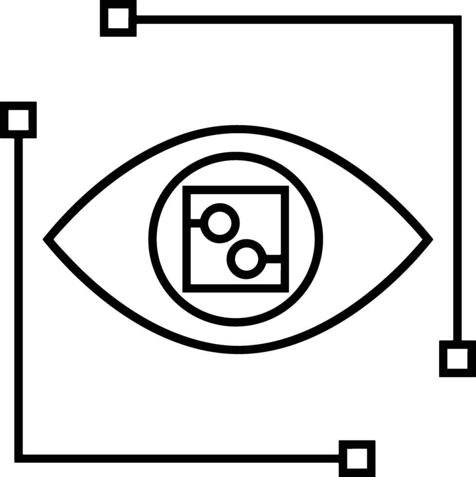 künstlich Intelligenz Symbol Symbol Vektor Bild. Illustration von das Gehirn Roboter Lernen Mensch Clever Algorithmus Design Bild.