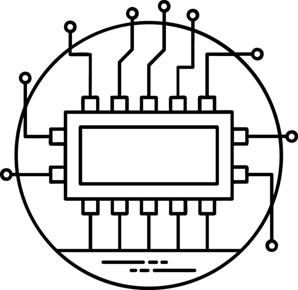 künstlich Intelligenz Symbol Symbol Vektor Bild. Illustration von das Gehirn Roboter Lernen Mensch Clever Algorithmus Design Bild.