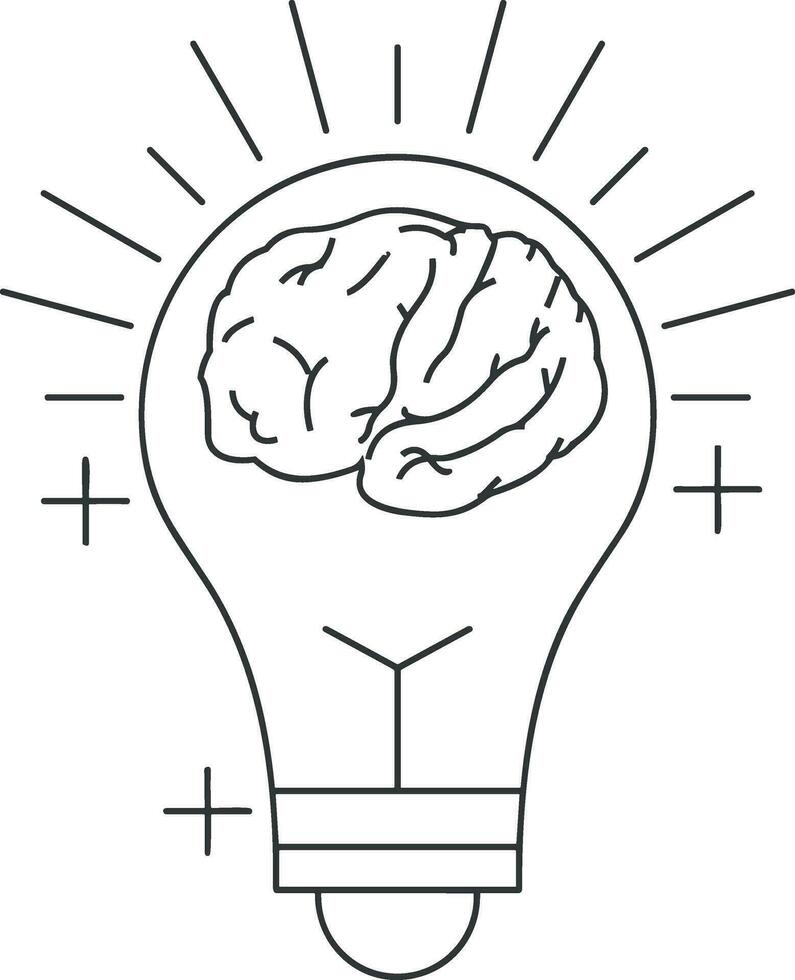 artificiell intelligens ikon symbol vektor bild. illustration av de hjärna robot inlärning mänsklig smart algoritm design bild.