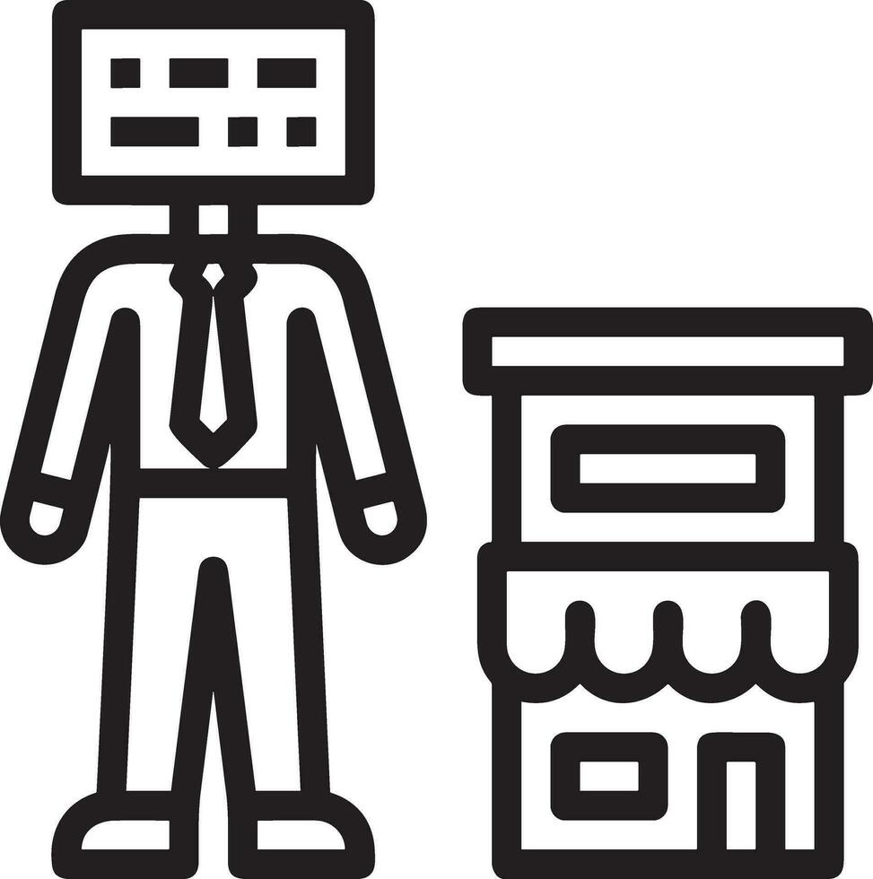 künstlich Intelligenz Symbol Symbol Vektor Bild. Illustration von das Gehirn Roboter Lernen Mensch Clever Algorithmus Design Bild.