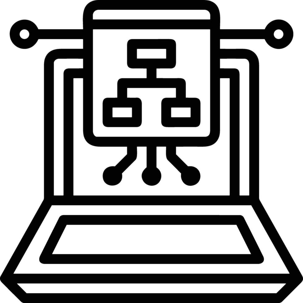 künstlich Intelligenz Symbol Symbol Vektor Bild. Illustration von das Gehirn Roboter Lernen Mensch Clever Algorithmus Design Bild.