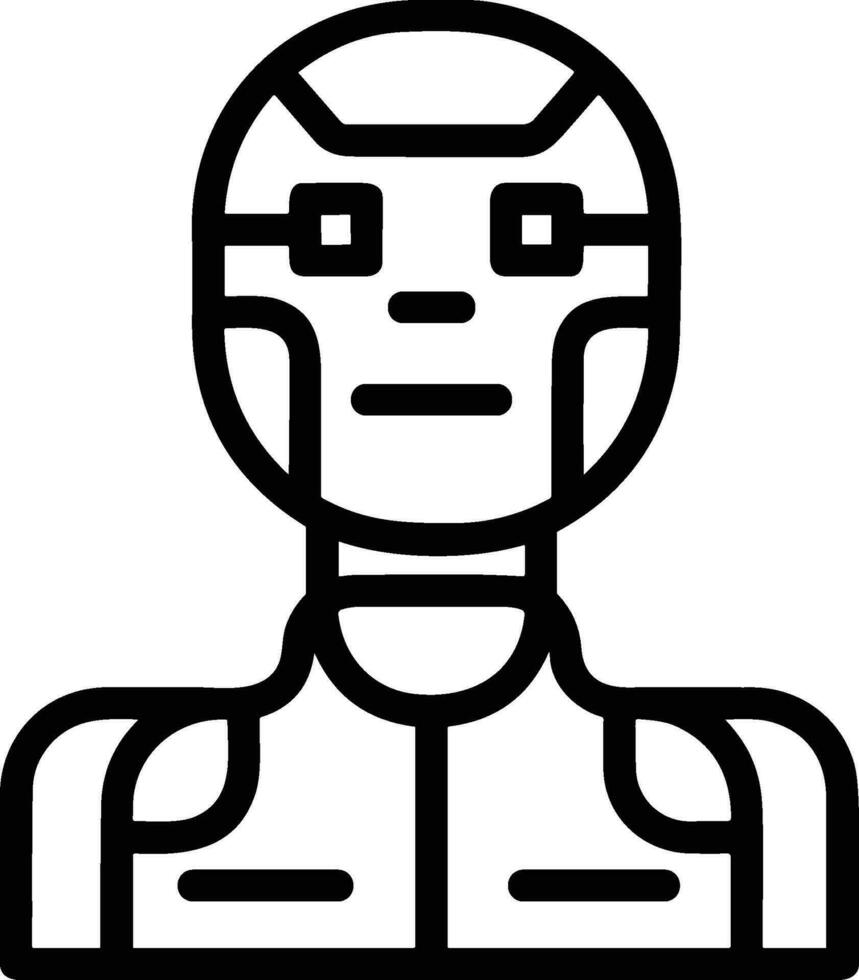 artificiell intelligens ikon symbol vektor bild. illustration av de hjärna robot inlärning mänsklig smart algoritm design bild.