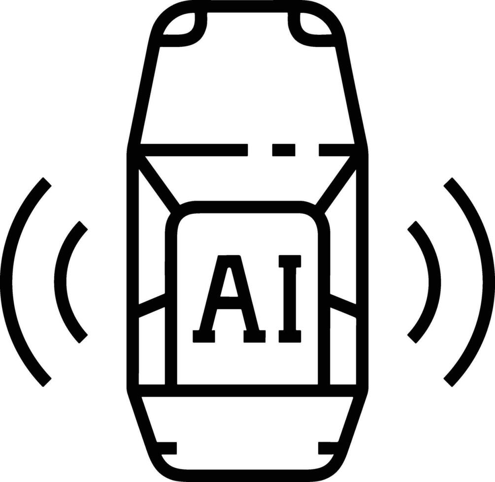 künstlich Intelligenz Symbol Symbol Vektor Bild. Illustration von das Gehirn Roboter Lernen Mensch Clever Algorithmus Design Bild.