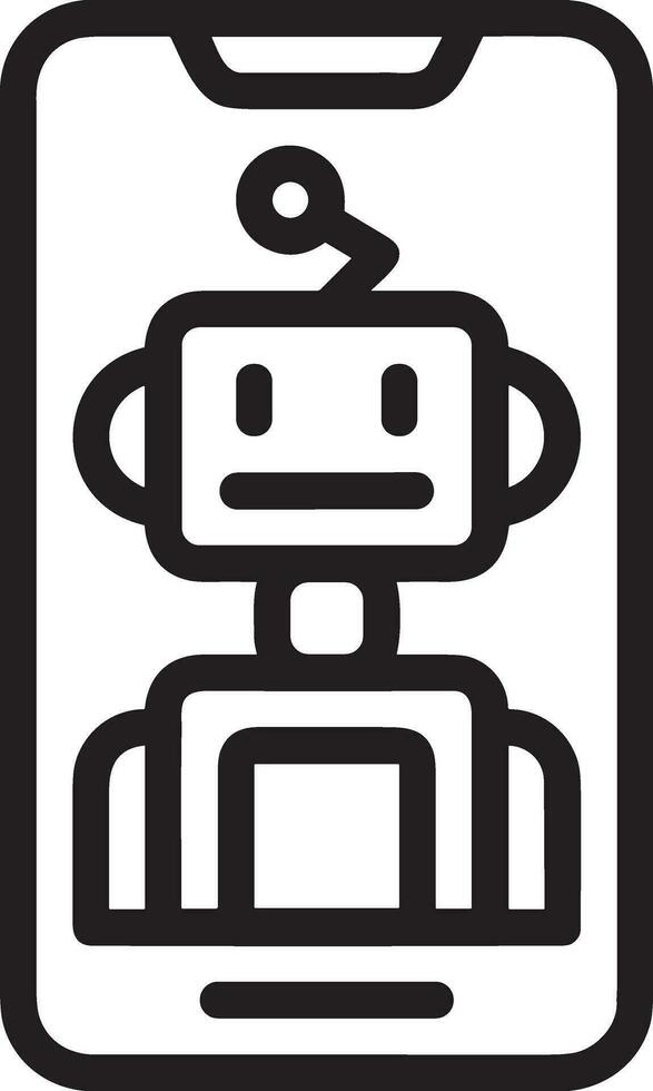 artificiell intelligens ikon symbol vektor bild. illustration av de hjärna robot inlärning mänsklig smart algoritm design bild.