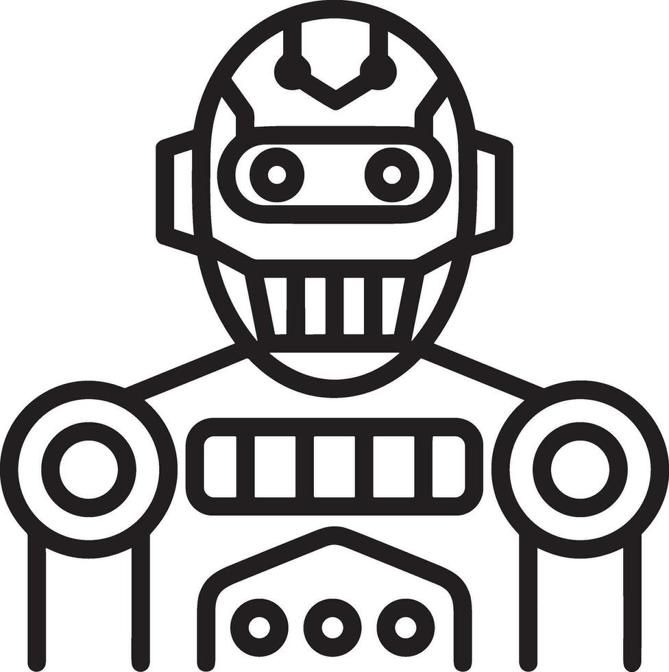 artificiell intelligens ikon symbol vektor bild. illustration av de hjärna robot inlärning mänsklig smart algoritm design bild.