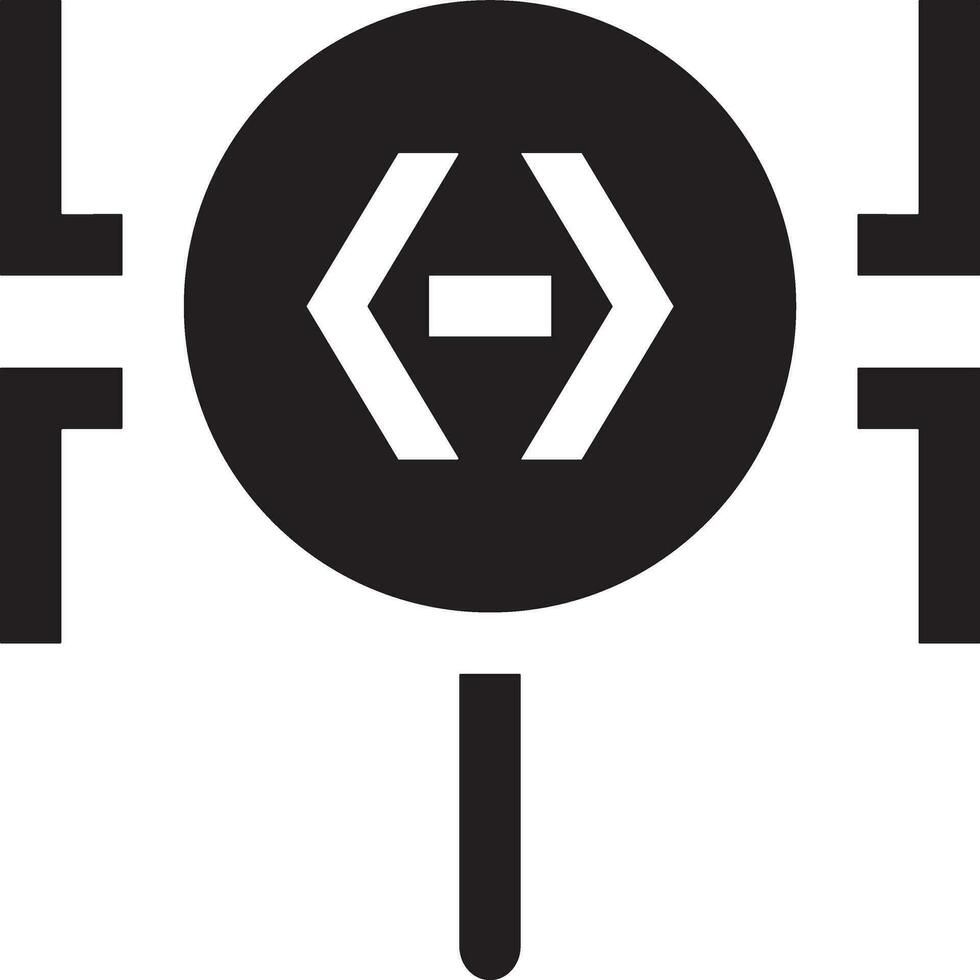 künstlich Intelligenz Symbol Symbol Vektor Bild. Illustration von das Gehirn Roboter Lernen Mensch Clever Algorithmus Design Bild.