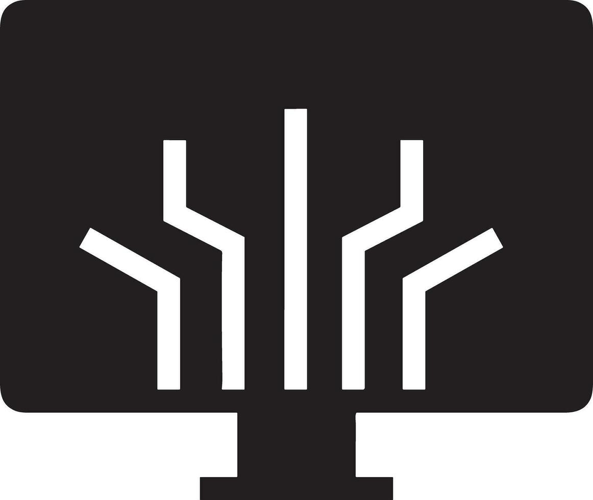 künstlich Intelligenz Symbol Symbol Vektor Bild. Illustration von das Gehirn Roboter Lernen Mensch Clever Algorithmus Design Bild.