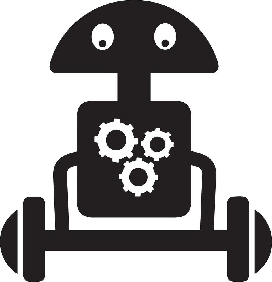 künstlich Intelligenz Symbol Symbol Vektor Bild. Illustration von das Gehirn Roboter Lernen Mensch Clever Algorithmus Design Bild.