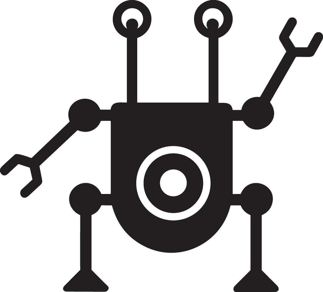 künstlich Intelligenz Symbol Symbol Vektor Bild. Illustration von das Gehirn Roboter Lernen Mensch Clever Algorithmus Design Bild.