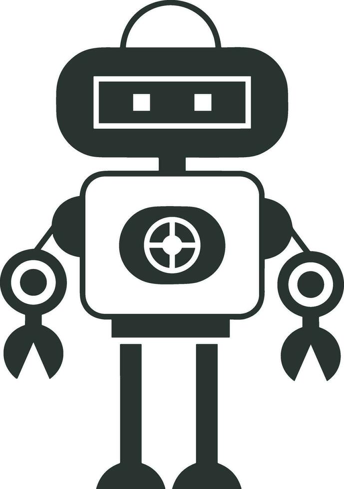 künstlich Intelligenz Symbol Symbol Vektor Bild. Illustration von das Gehirn Roboter Lernen Mensch Clever Algorithmus Design Bild.