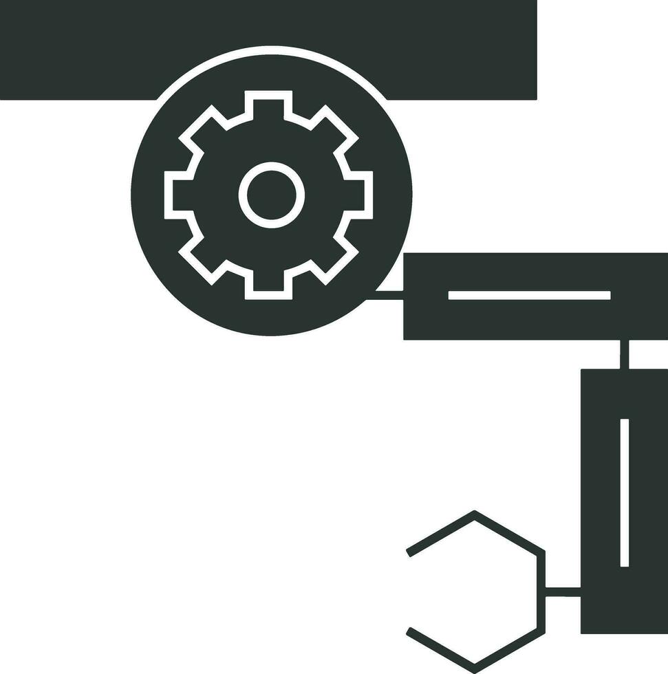 künstlich Intelligenz Symbol Symbol Vektor Bild. Illustration von das Gehirn Roboter Lernen Mensch Clever Algorithmus Design Bild.