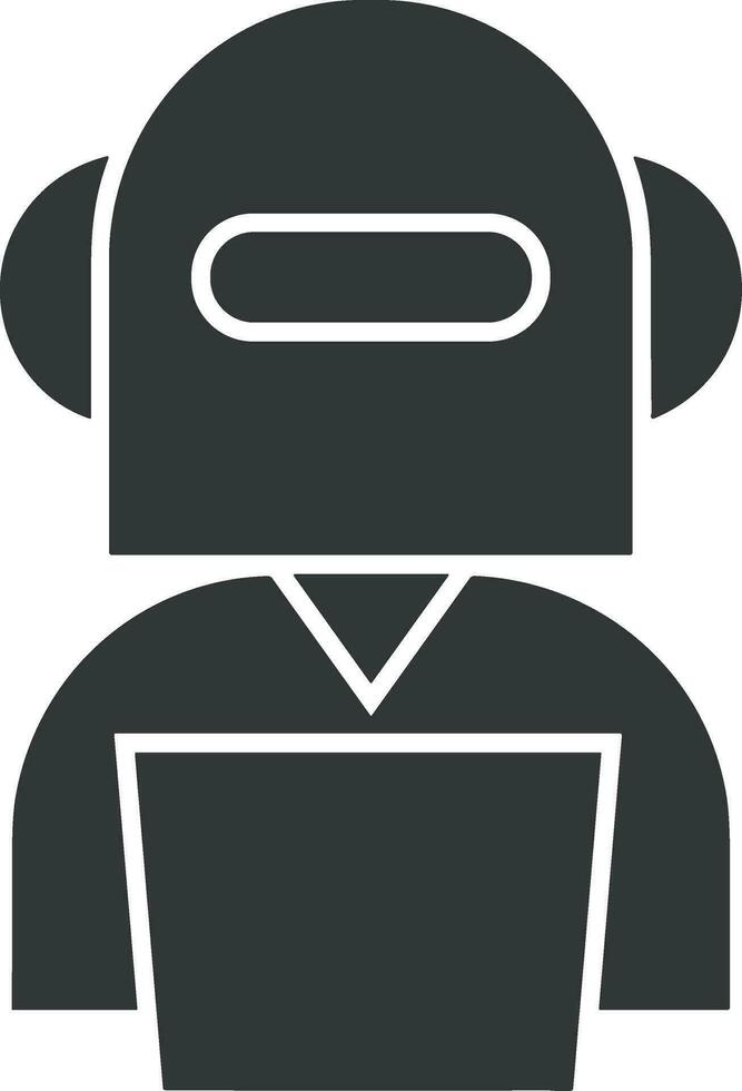 künstlich Intelligenz Symbol Symbol Vektor Bild. Illustration von das Gehirn Roboter Lernen Mensch Clever Algorithmus Design Bild.