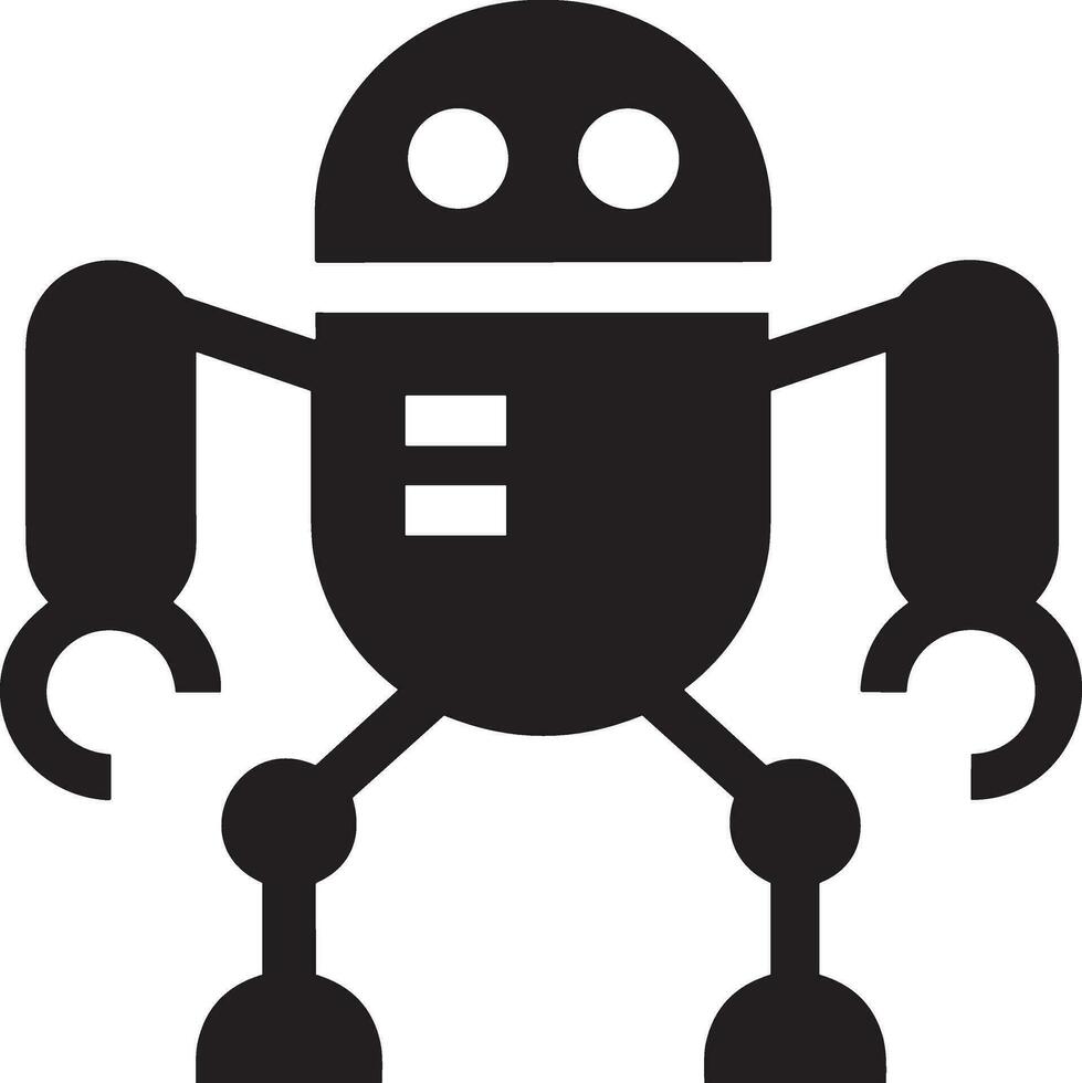 künstlich Intelligenz Symbol Symbol Vektor Bild. Illustration von das Gehirn Roboter Lernen Mensch Clever Algorithmus Design Bild.