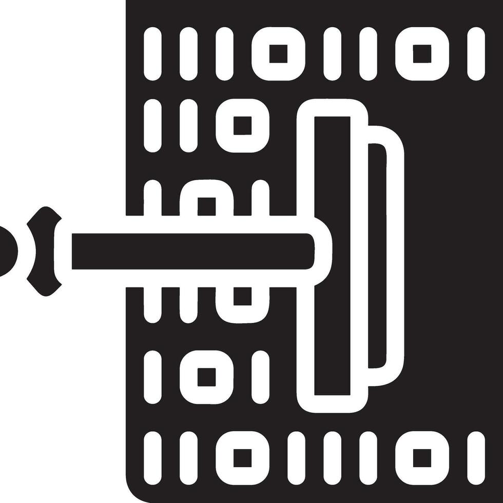 artificiell intelligens ikon symbol vektor bild. illustration av de hjärna robot inlärning mänsklig smart algoritm design bild.