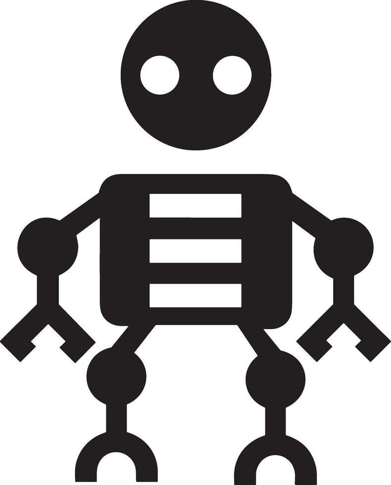 künstlich Intelligenz Symbol Symbol Vektor Bild. Illustration von das Gehirn Roboter Lernen Mensch Clever Algorithmus Design Bild.