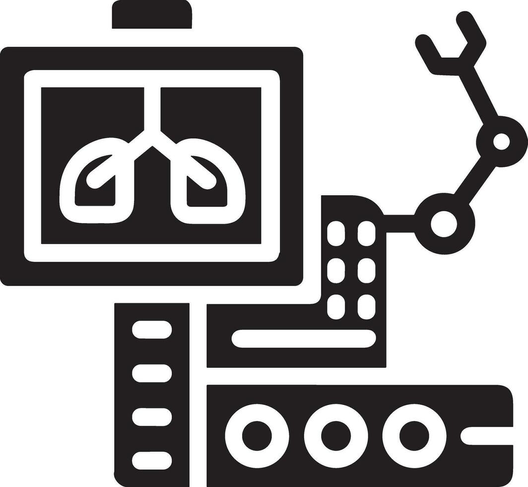 artificiell intelligens ikon symbol vektor bild. illustration av de hjärna robot inlärning mänsklig smart algoritm design bild.