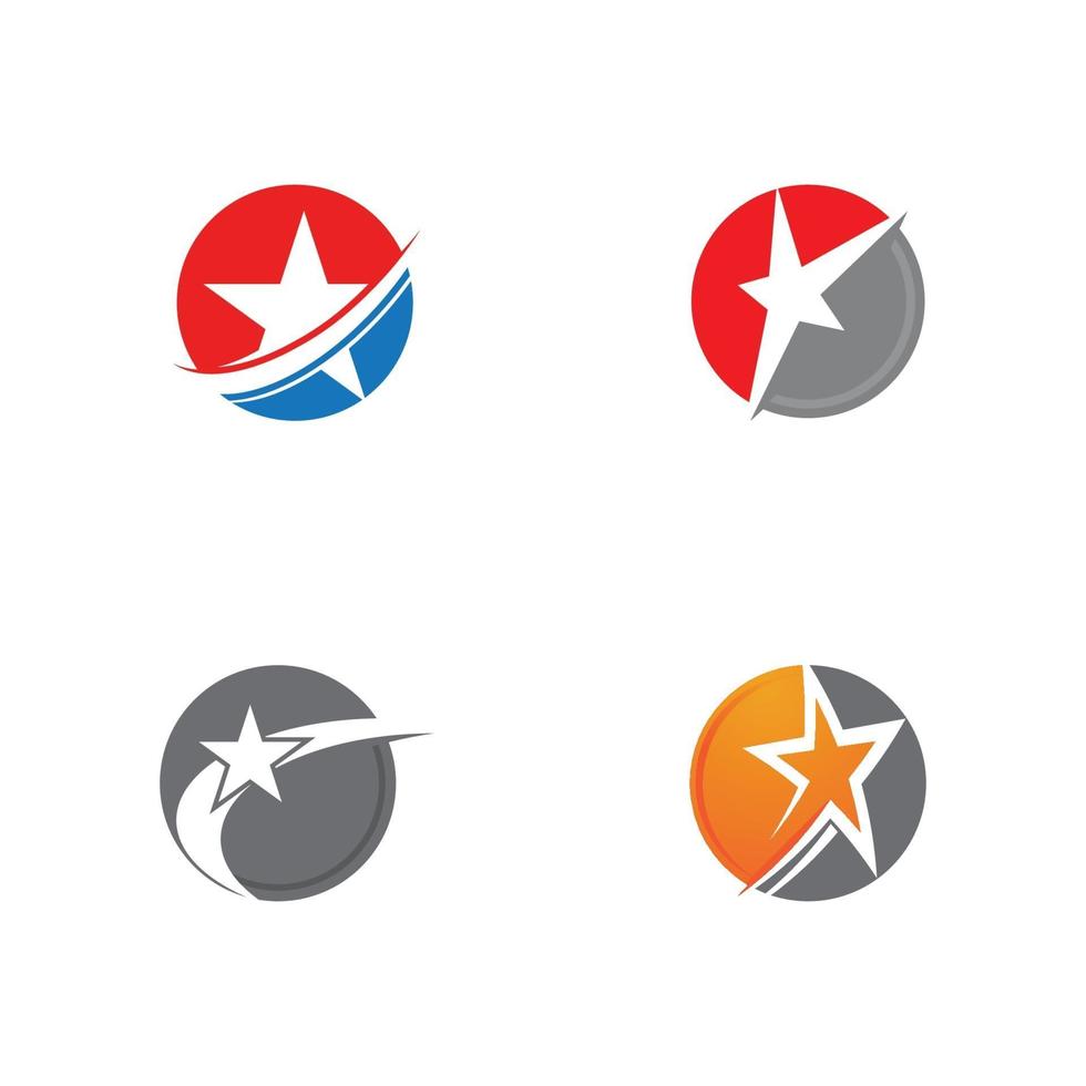 stjärna ikon mall vektor illustration design