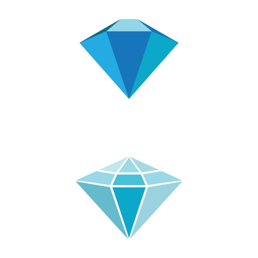 Diamant Logo Vorlage Vektor Icon Illustration Design