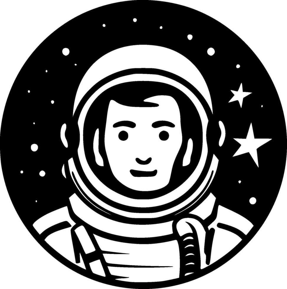 Astronaut - - hoch Qualität Vektor Logo - - Vektor Illustration Ideal zum T-Shirt Grafik